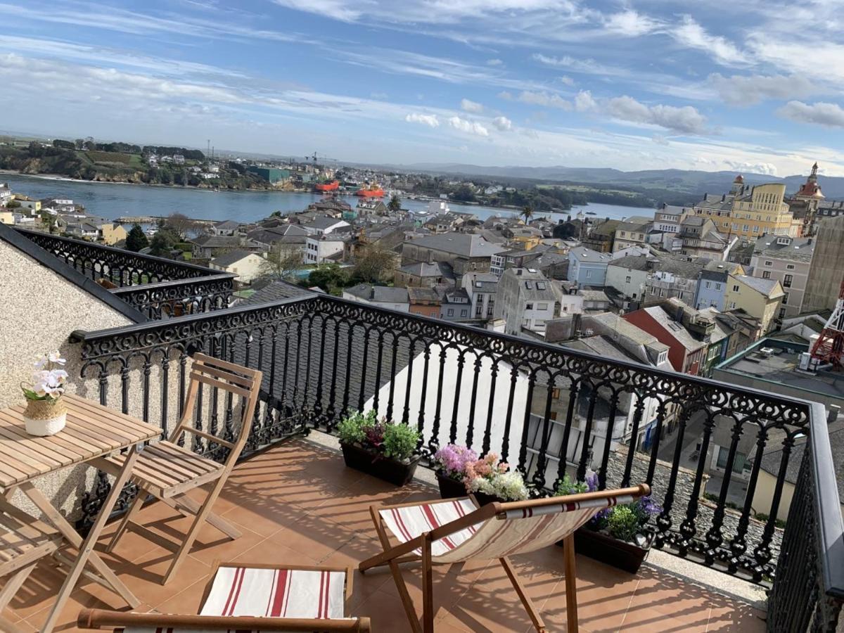 Moderno Piso Con La Mejor Terraza De Ribadeo Y Vistas Maravillosas Exterior photo
